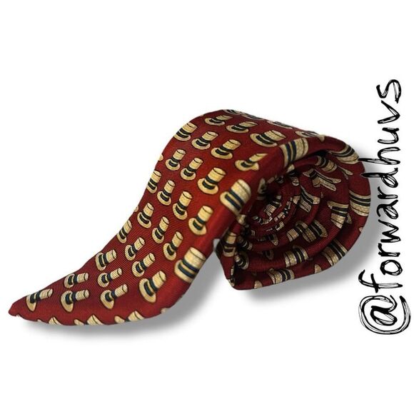 Brooks Brothers Makers Pure Silk Striped Necktie - Red, White, and Blue - Picture 7 of 8